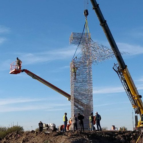 Sculpture made for Billingsley Company for Cypress Waters entrance, Dallas, Texas USA
