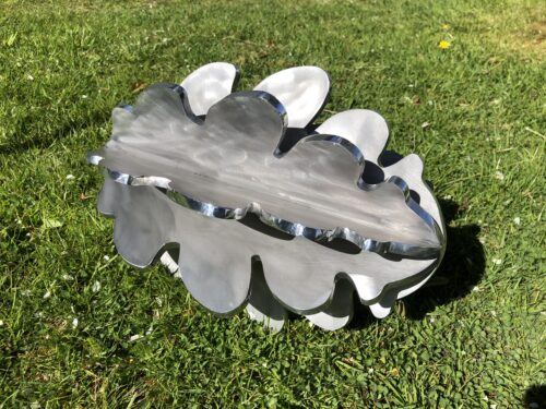 oak pod sculpture metal